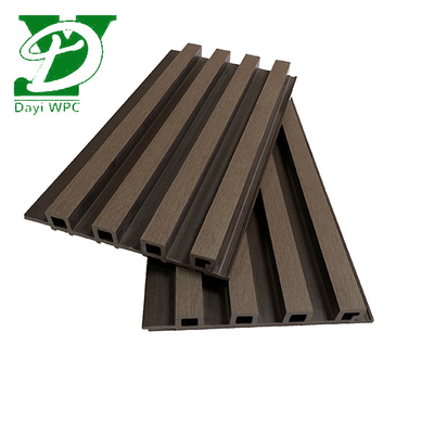 কাস্টমাইজড 219x26 মিমি ইকো স্ল্যাট ওয়াইপিসি ক্ল্যাডিং আধুনিক আউটডোর দেয়ালের জন্য