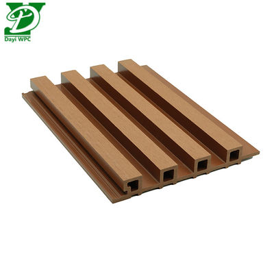 আধুনিক বহিরঙ্গন প্রসাধন জনপ্রিয় ট্রফ সারফেস WPC এক্সটার্নাল ওয়াল ক্ল্যাডিং ব্যবহার করে